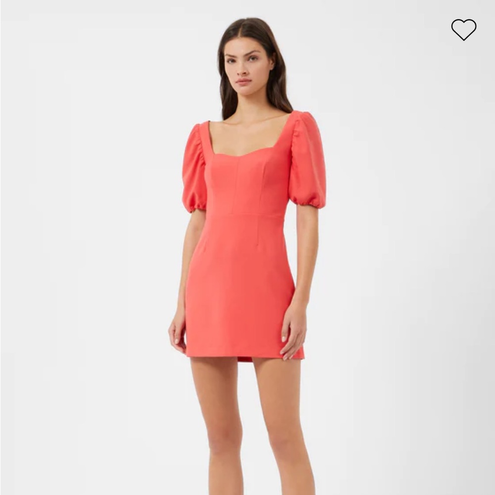 French Connection Whisper Cutout Back Dress in Hibiscus
